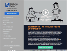 Tablet Screenshot of diabetesrelief.com